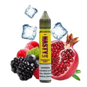 سالت انار تمشک یخ نستی (30 میل) NASTY LIQ POMEGRANATE BERRY